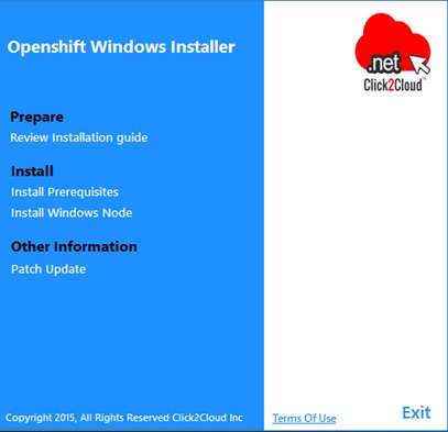 Click2Cloud Blog- Installing Red Hat OpenShift 2 Environment using Click2Cloud Inc.'s Auto Script - Tutorial Part 4 - Windows Node Prerequisites