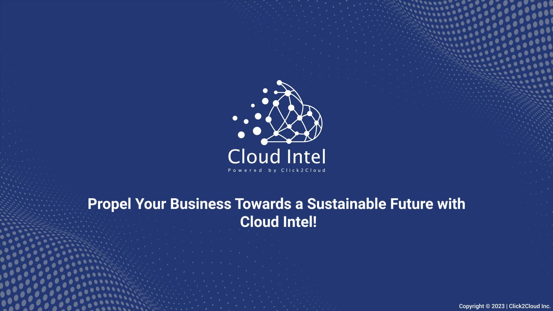 Propel Your Business Towards a Sustainable Future with Cloud Intel-Click2Cloud